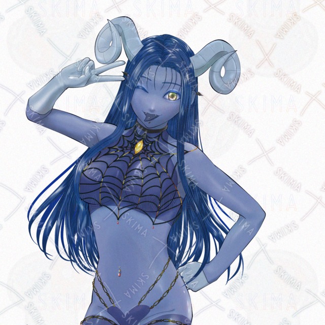 ツノな女性