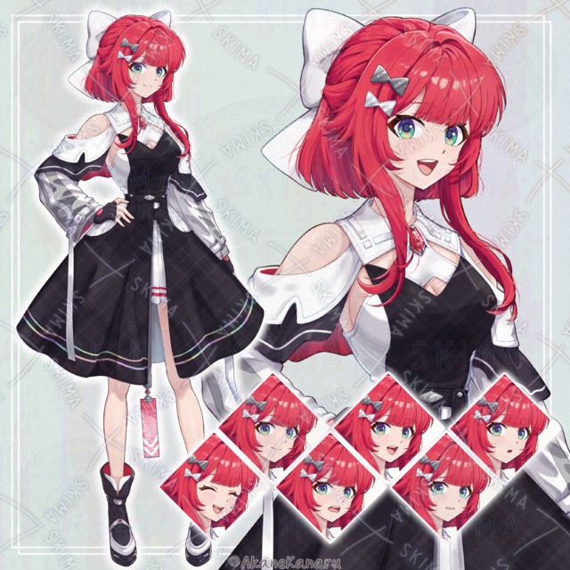 【Adopt】リボンの女の子【表情差分６種】