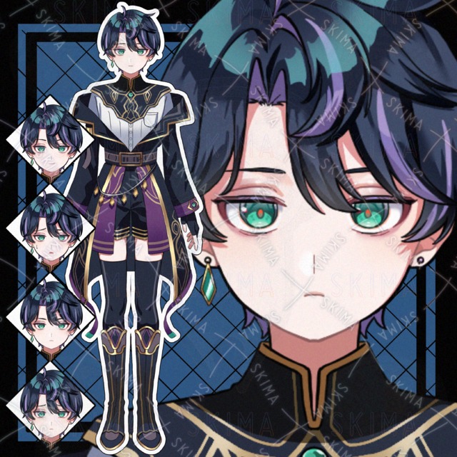 【表情6種】ダウナー系魔術師🪄