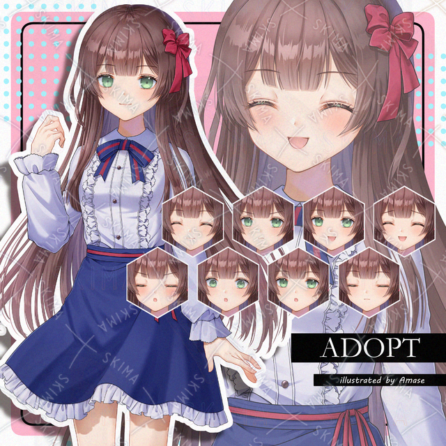 【表情10種】お嬢様風の少女