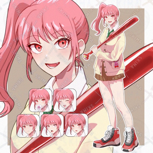 バットを持った少女