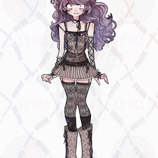 Adopt💜ྀི[表情差分7種類]ゴシックパンク 女の子[立ち絵]の商品画像8枚目