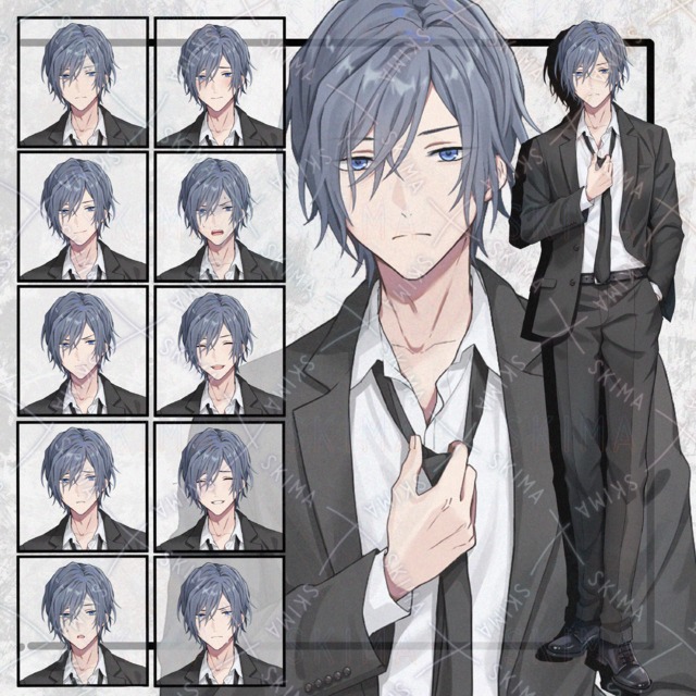 Image of Standing Man in Suit: 10 Expressions
