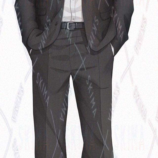 Image 11 of Man in Suit Standing Illustration Set: 10 Expressions