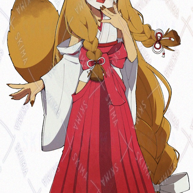 Image 10 of 10 Expressions: Naughty Girl Shinto Priestess Fox