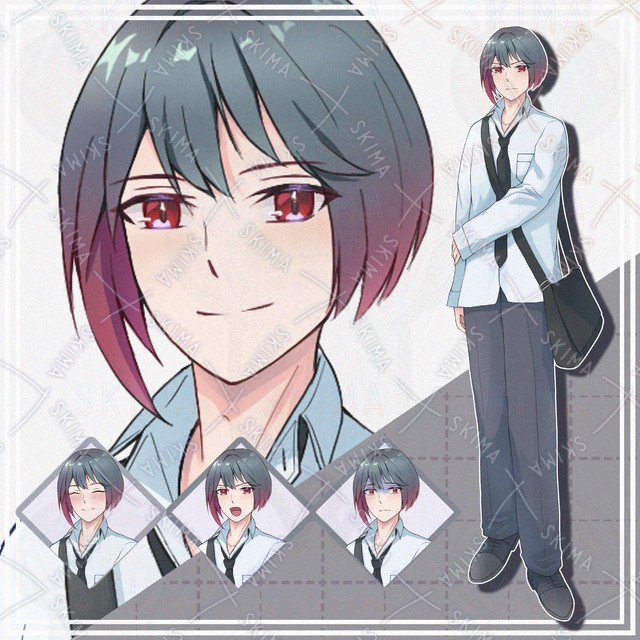 Image of 10 Expressions: Standing Boy in Shirt