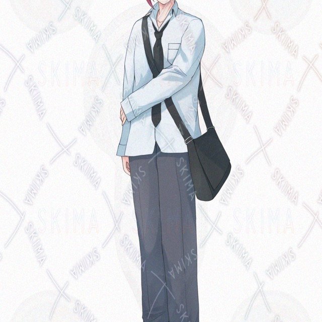 Image 6 of 10 Expressions: Standing Boy in Shirt