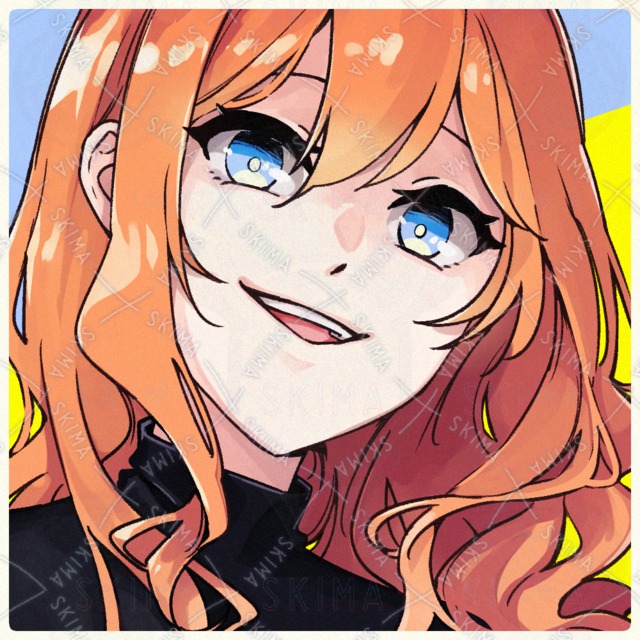 Image of Orange Hair Woman Icon