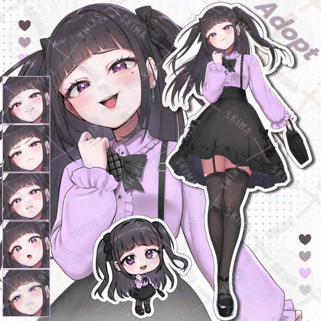 Image of Landmine Girl: 5 Expression Variations, Plus Bonus Chibi Character