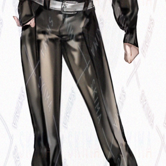 Image 10 of 10 Expressions: Woman with Brown Hair, Eye Patch, and Suit