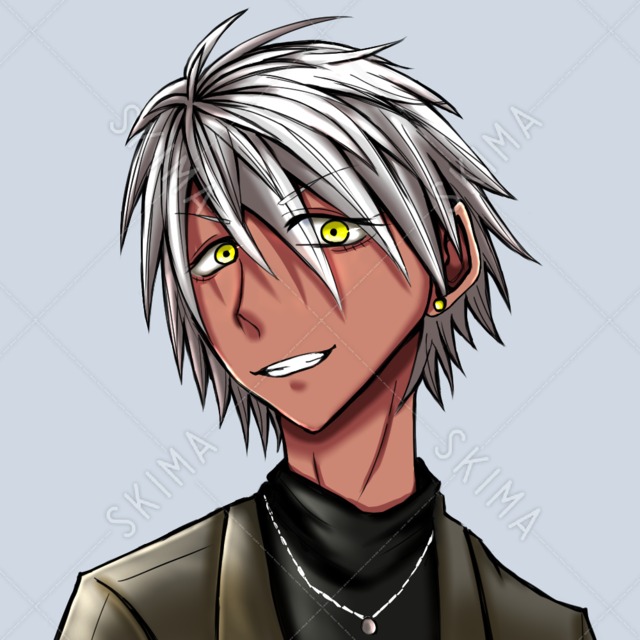 銀髪の男　アイコン