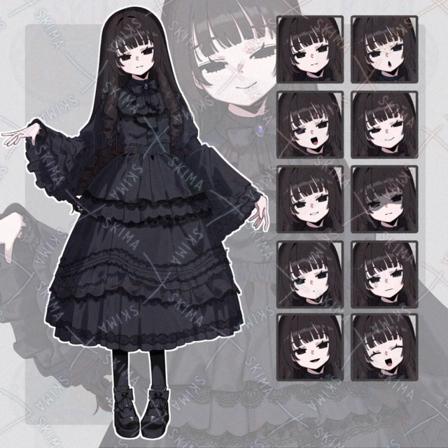 魔女のお姉さん 立ち絵(表情10種) | SKIMA（スキマ）