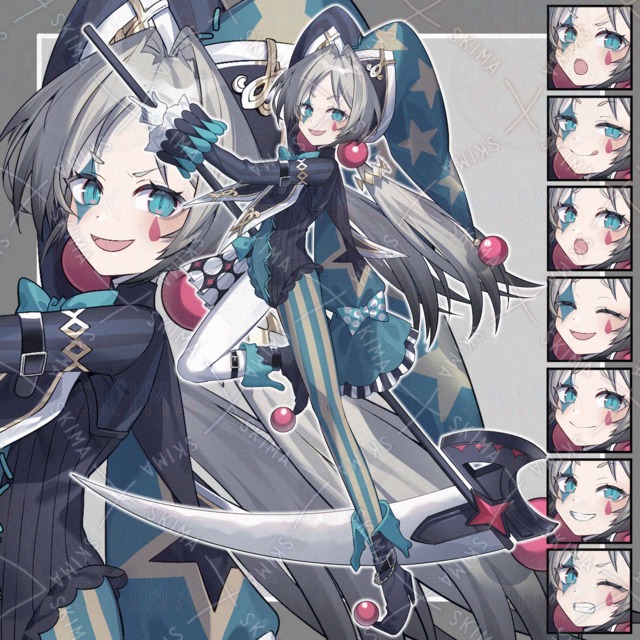 【adopt14】サイスを持ったピエロの少女