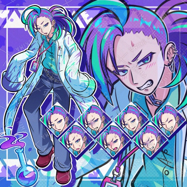 Image of 9 Faces & 1 Prop: Punk Downer in a White Coat