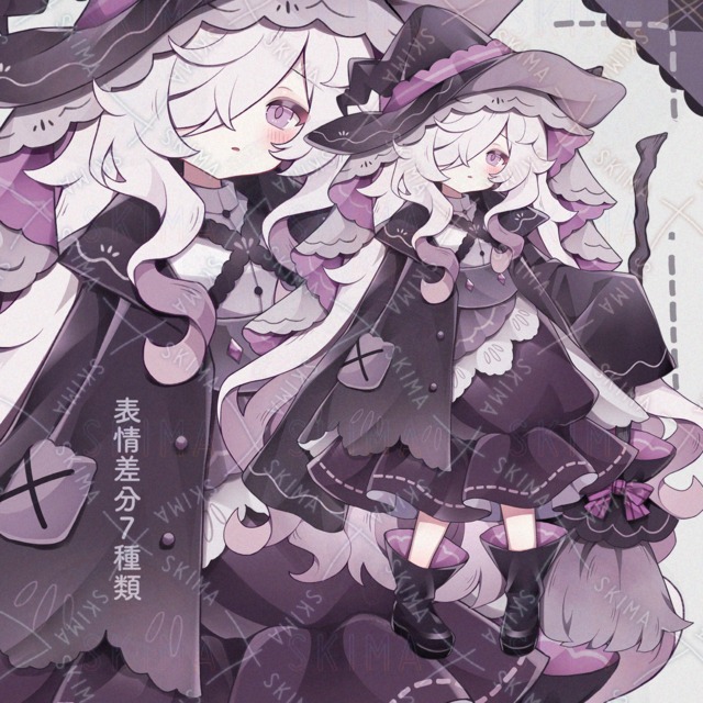Image of Hidden-Eyed Purple-Eyed Witch