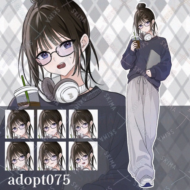 【opt】だぼっとコーデの大学生お姉さん