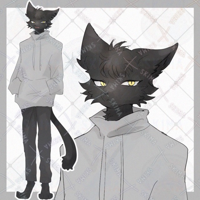 Image of Black Cat Furry