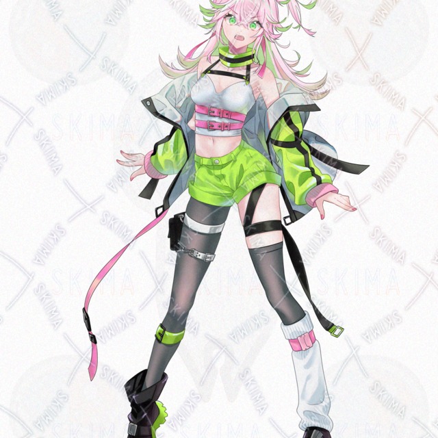 Image 9 of Tactical & Cyberpunk Girl: 8 Expressions + Sword (PSD Sold Separately)
