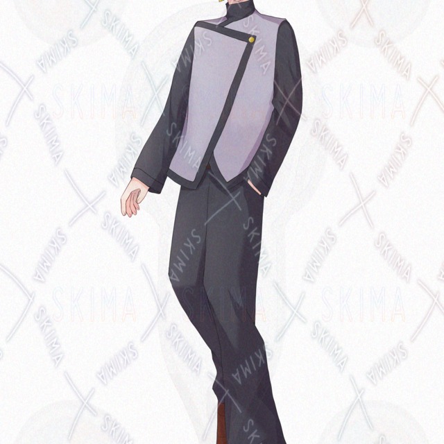 Image 2 of 10 Expressions: Red-Haired Boy (Standing Illustration)