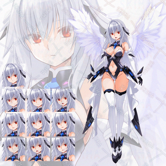【表情10種】ファンタジー天使娘