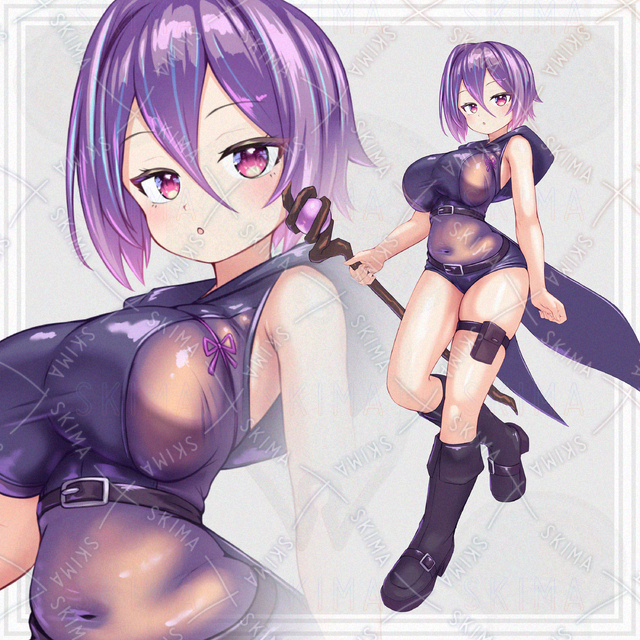 Image of 10 Expressions: Witch with Glassy Eyes