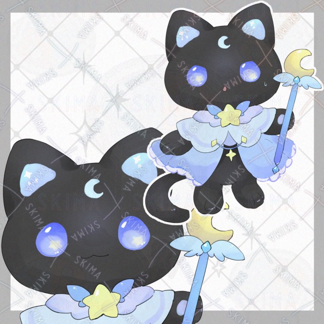 Image of The Wizard's Cat: 10 Expressions
