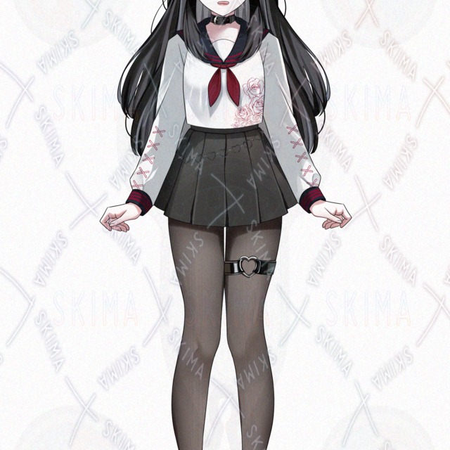 Image 5 of Black-Haired High School Girl