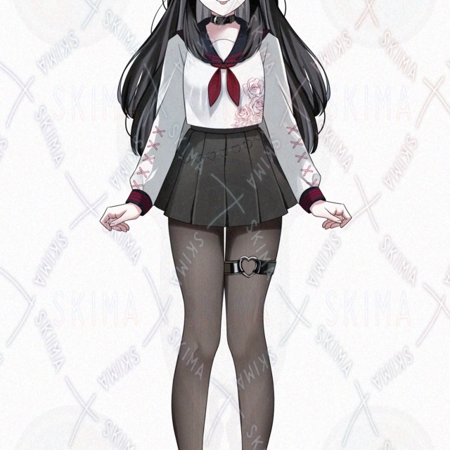 Image 7 of Black-Haired High School Girl