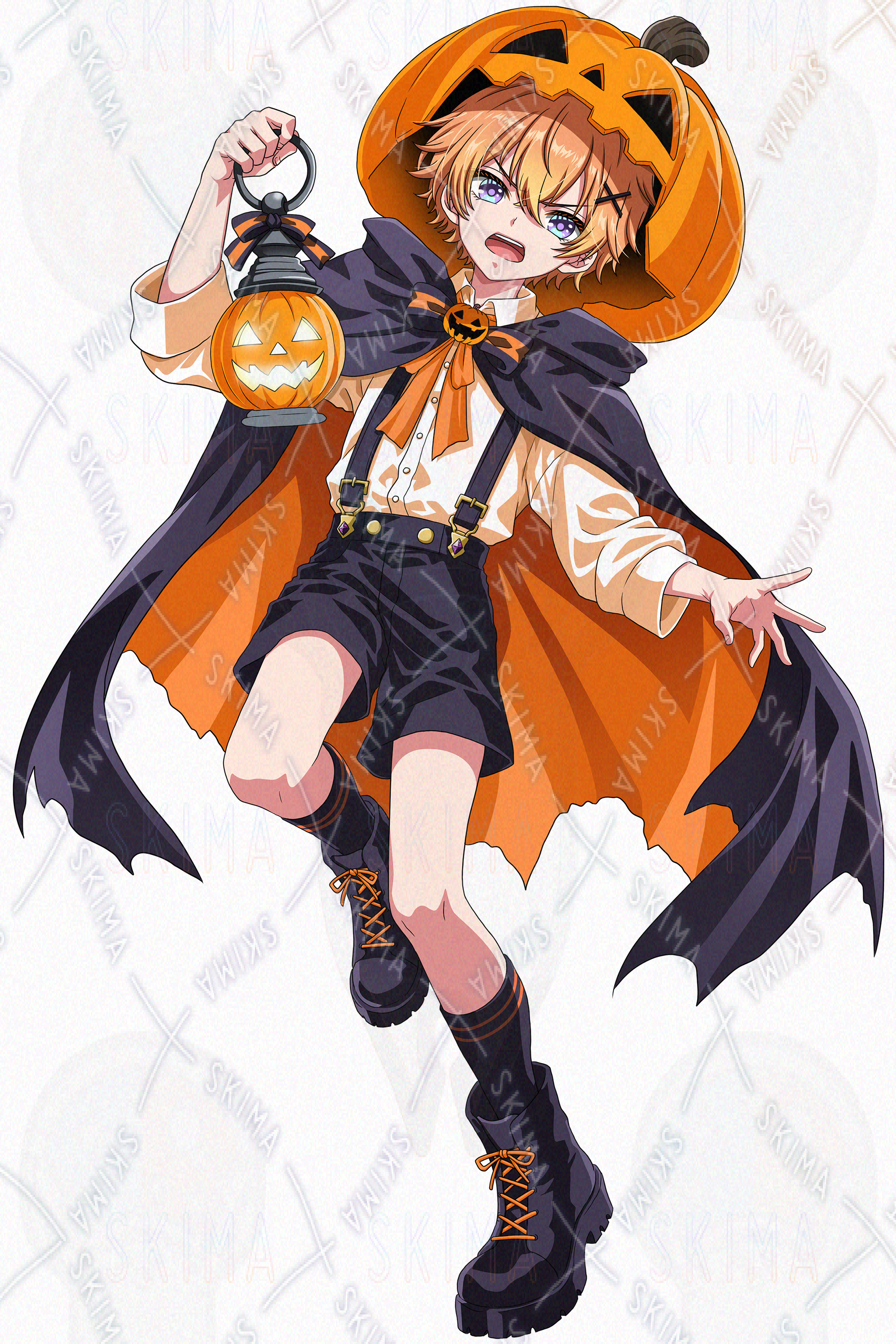 ハロウィン】ジャックオーランタンの男の子【表情差分8種】 | SKIMA