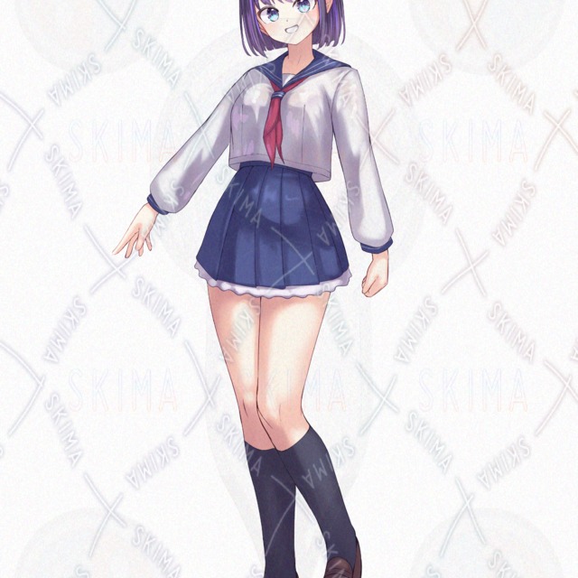 Image 9 of 10 Expressions: Girl in a Sailor Uniform_01
