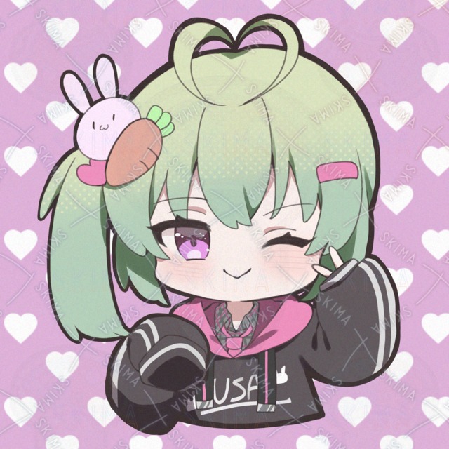Image of Stylized Rabbit Lover Girl Icon
