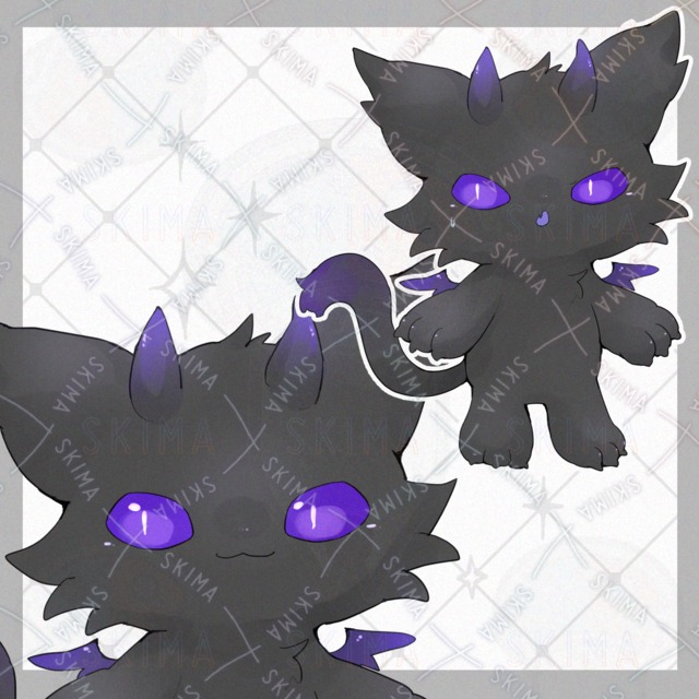悪魔猫【表情10種類】