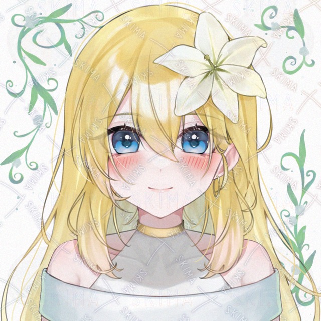 Image of Girl with Flower Wreath – Transparent Character Illustration