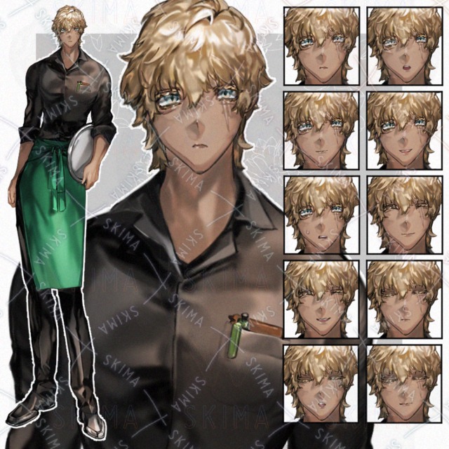 Image of 10 Expressions: Dark-Skinned Café Barista