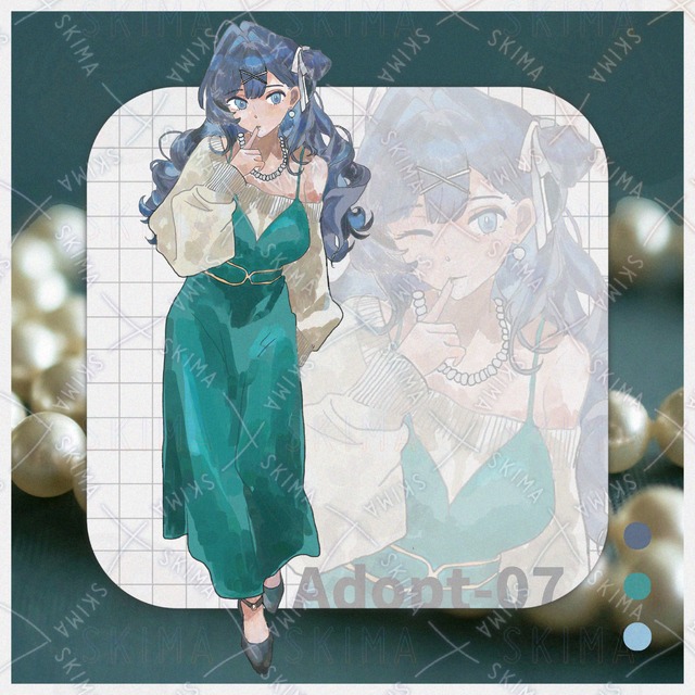 青髪のお姉さん