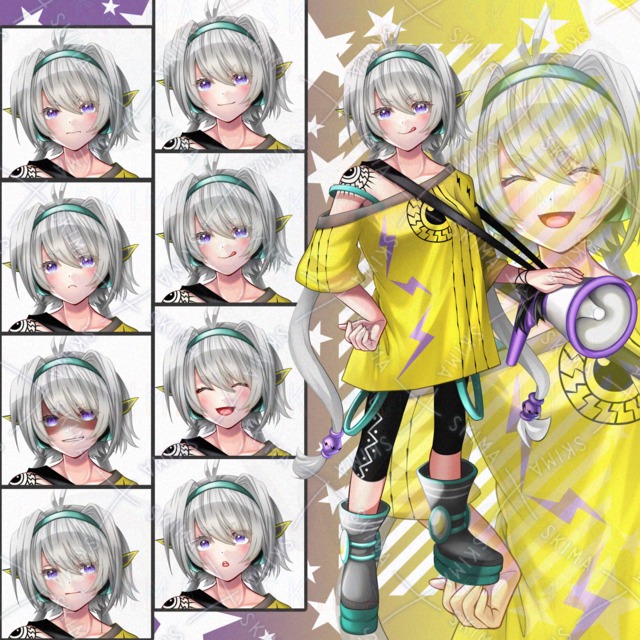 Image of 8 Expressions: Digital Girl (Full Body)
