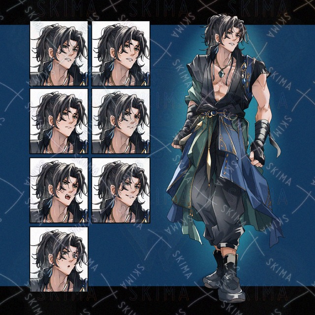 Image of Martial Artist (Male) Standing Illustration