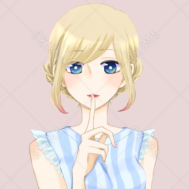 秘密の金髪少女アイコン