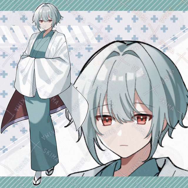 adopt.125 白羽織を着た和服の男性【表情全5種】