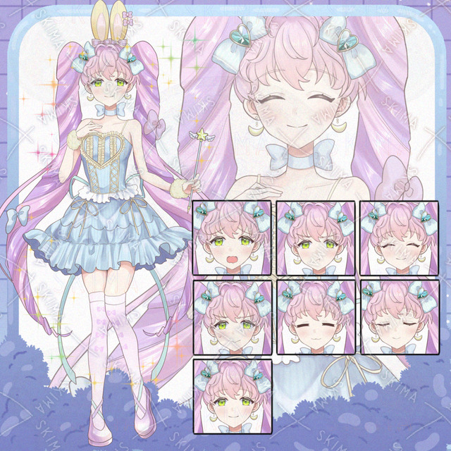 ユニコーンカラーの女の子