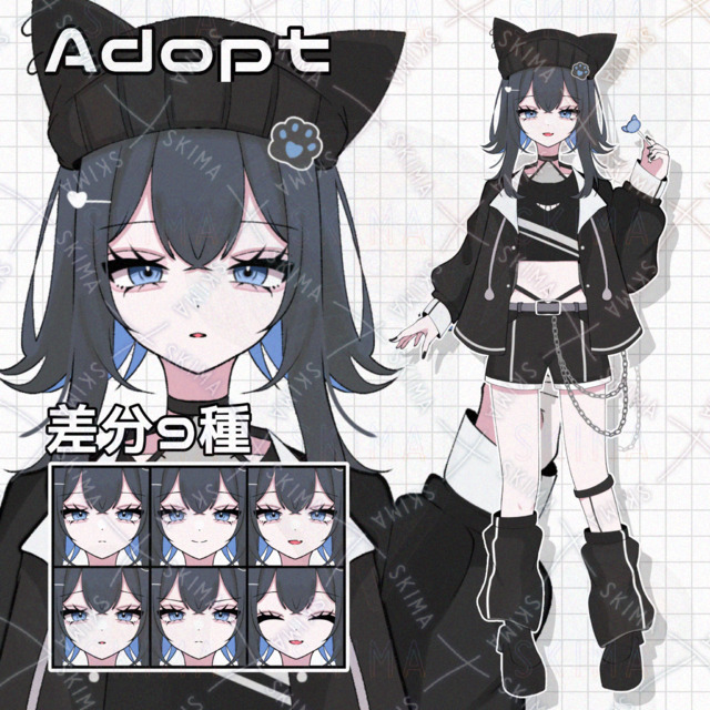 【差分9種】猫耳帽子