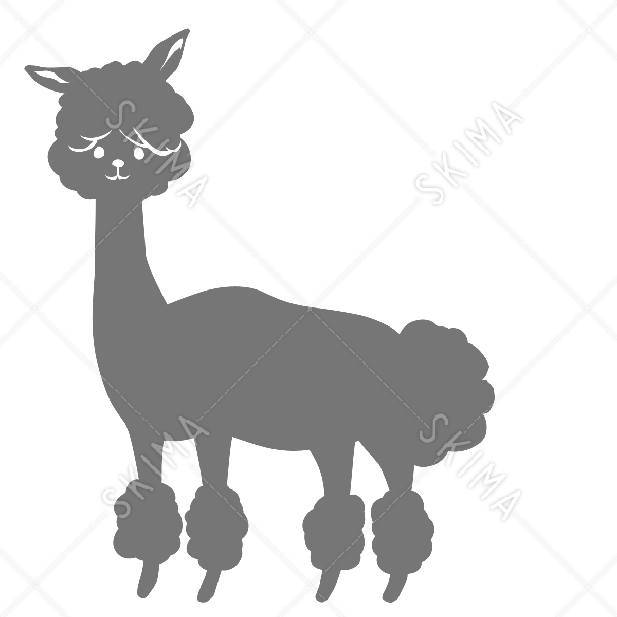 アイコンシリーズ 毛を刈られたアルパカ スキマ スキルのオーダーメイドマーケット Skima