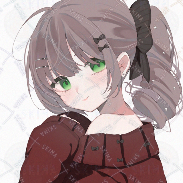 ポニーテールの女の子アイコン