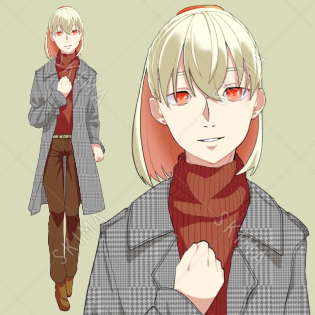 【表情6種】秋服の女の子