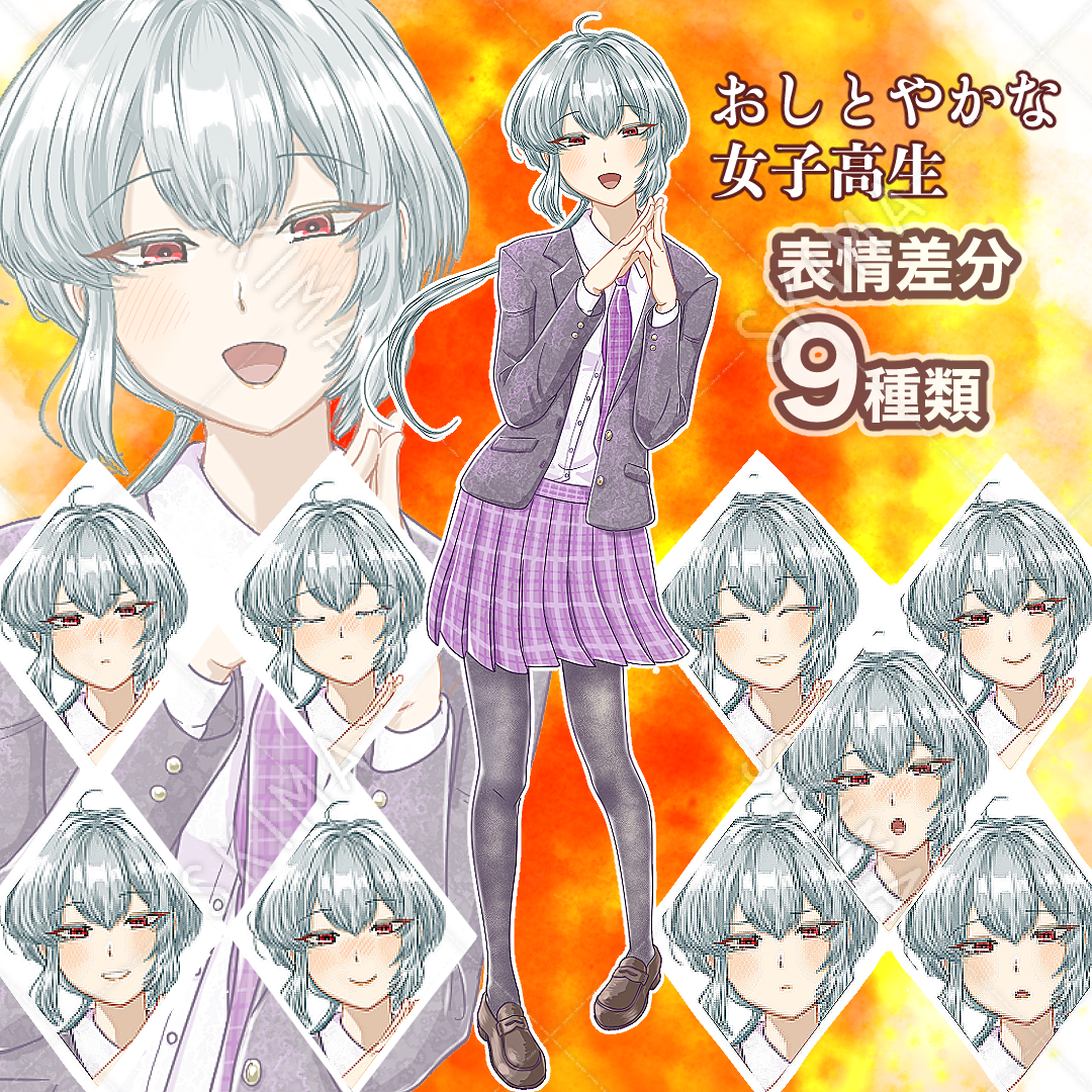 差分9種 おしとやかな女子高生 スキマ スキルのオーダーメイドマーケット Skima