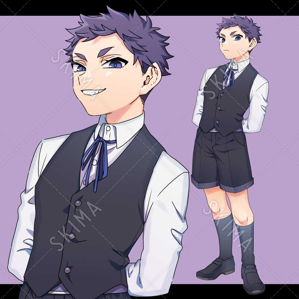 短髪少年な立ち絵 表情差分10種 スキマ スキルのオーダーメイドマーケット Skima