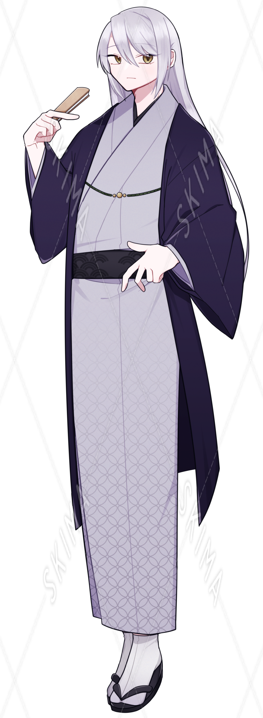 【SALE / 差分9種】着物・和服の男性（長髪）【adopt】 SKIMA（スキマ）