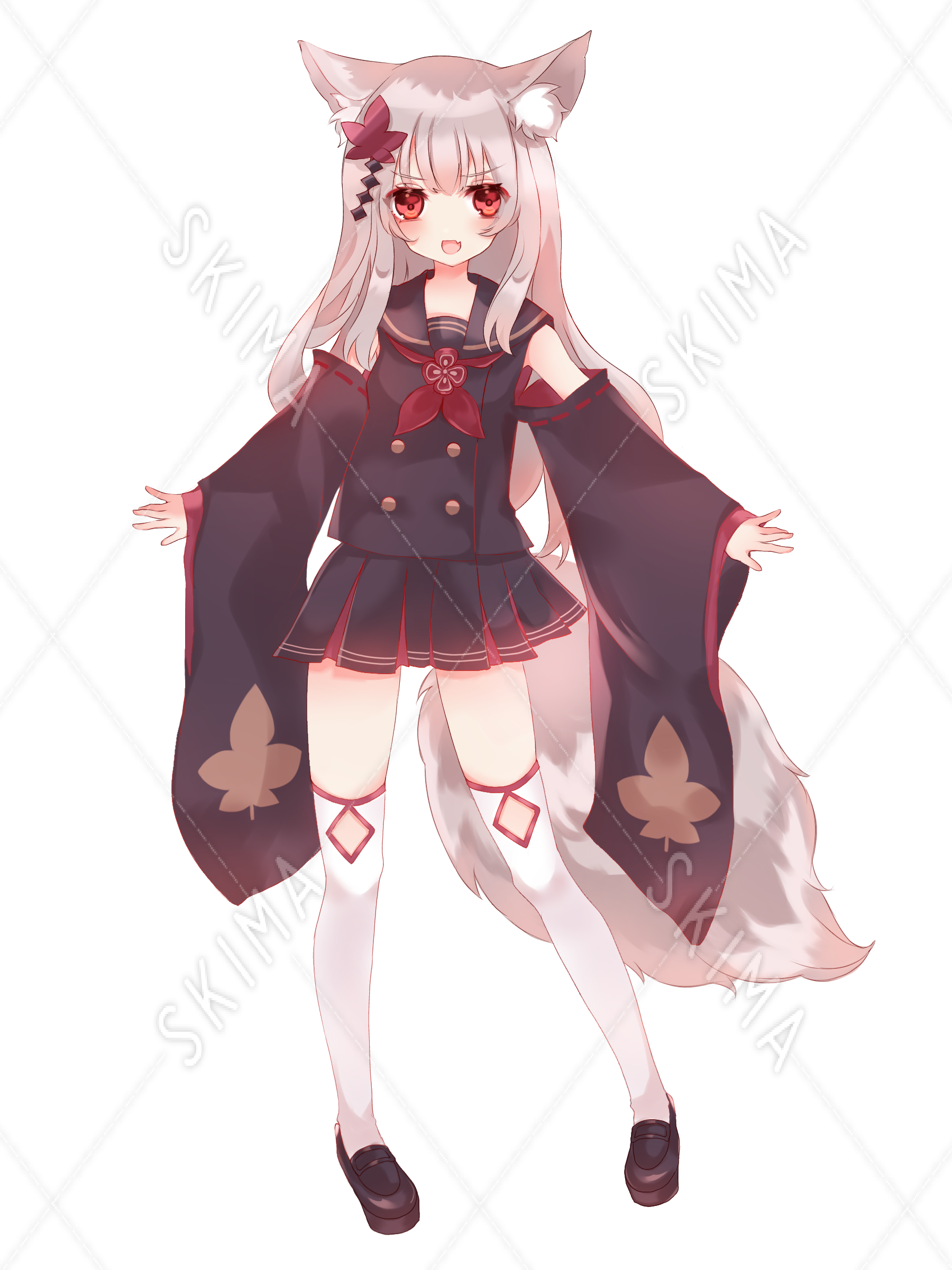 和装セーラーの狐さん 差分10種 スキマ スキルのオーダーメイドマーケット Skima