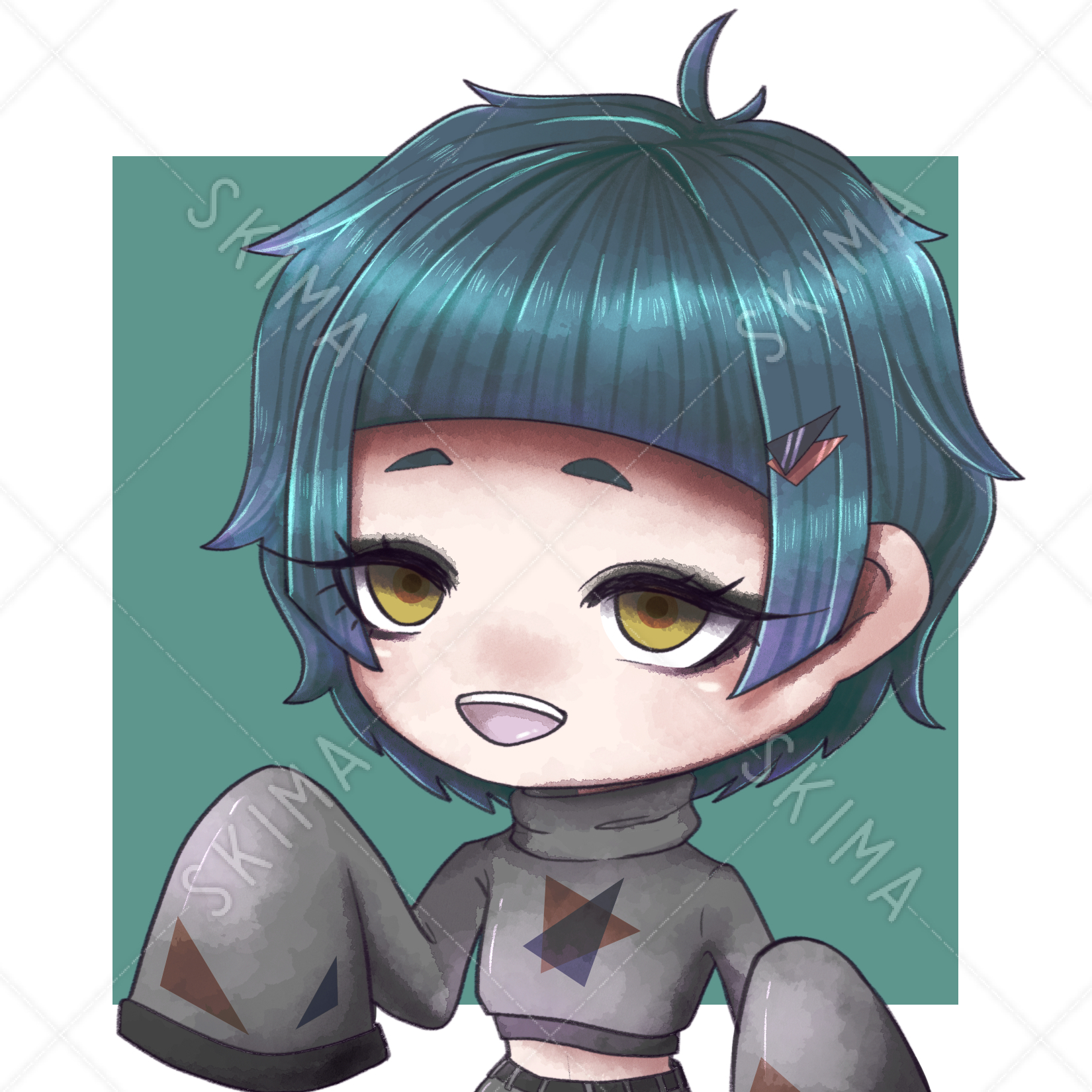 デフォルメアイコン 宇宙っぽい服の子 スキマ スキルのオーダーメイドマーケット Skima