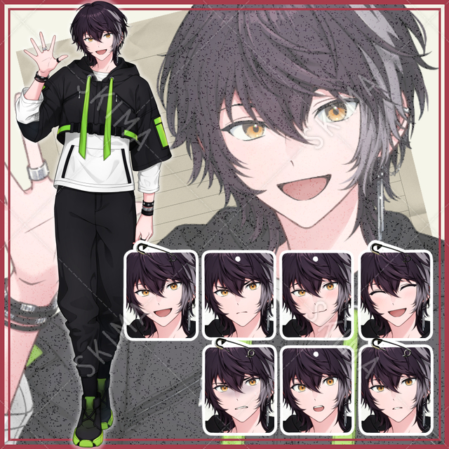 ◆Adopt - サイバースポーティ男性 (表情７種)